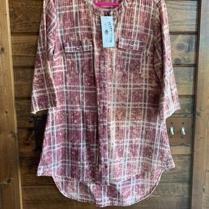 NWT crazy train plaid tunic/dress